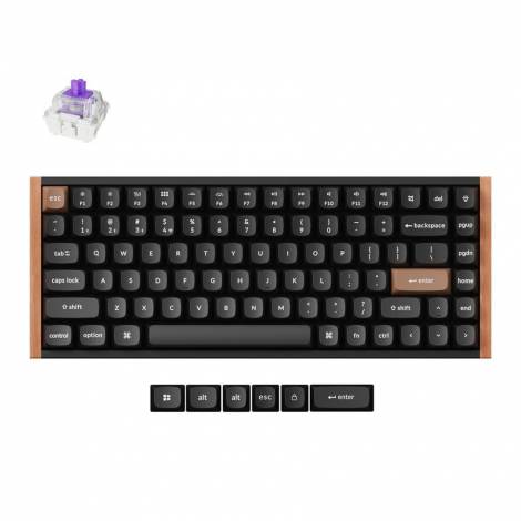 Keychron K2 HE (K2H-F1) Wireless Magnetic Hall Effect RGB Keyboard 75% US Lay. Special Wood Edition