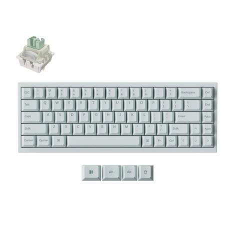 Keychron Q16 HE (Q16HW-L1) QMK Ceramic Custom Hall Effect  Keyboard RGB Lime Switch 65% US Green