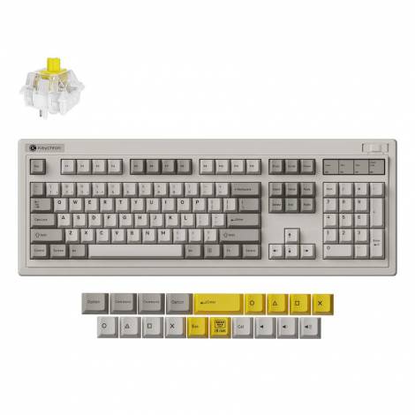 Keychron R6 (R6-M4) QMK Wireless Mechanical Keyboard Banana Switch Hot-Swap RGB 100% US Retro