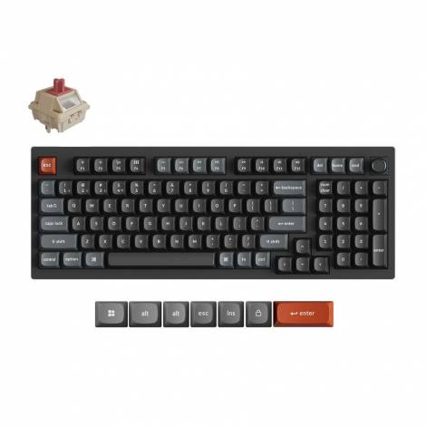 Keychron V5 Ultra (V5U-D1) QMK/VIA 8K Wireless Custom Mechanical Keyboard Red Switch RGB 96% US