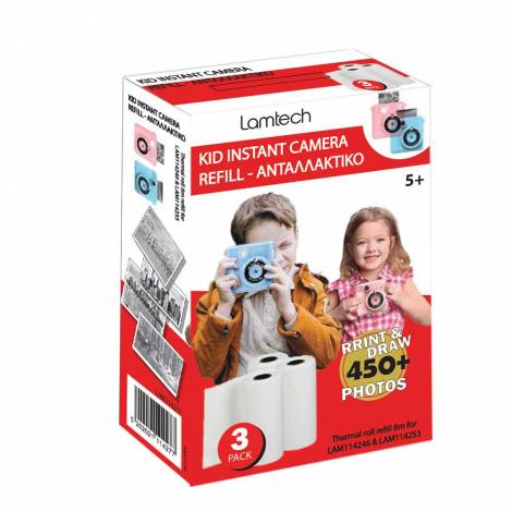 LAMTECH 3PACK KID INSTANT CAMERA REFILL 8M FOR LAM114246 & LAM114253