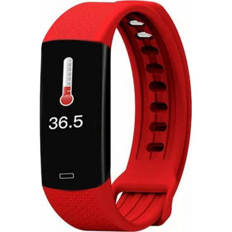 Lamtech Activity Tracker με Παλμογράφο Κόκκινο (LAM021448)