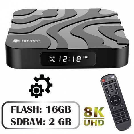 LAMTECH ANDROID 12.0 TV BOX 8K 2GB/16G REFURBISHED