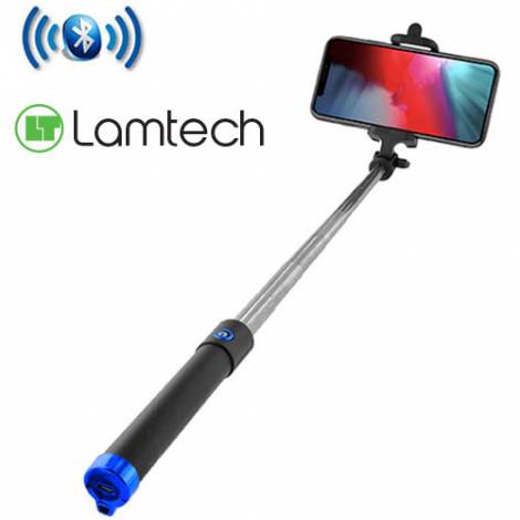 LAMTECH BLUETOOTH SELFIE STICK BLUE