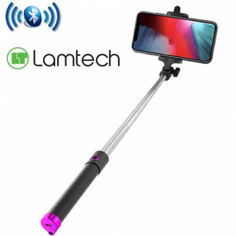 LAMTECH BLUETOOTH SELFIE STICK FUCHSIA REFURBISHED