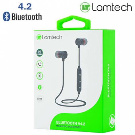 LAMTECH BLUETOOTH V4.2 MAGNETIC EARPHONES