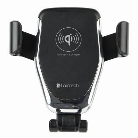LAMTECH CAR HOLDER WITH QI WIRELESS CHARGER 10W   LAM023862