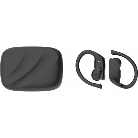 Lamtech Earbud Bluetooth Handsfree Ακουστικά με Αντοχή στον Ιδρώτα και Θήκη Φόρτισης Μαύρα (LAM021820)