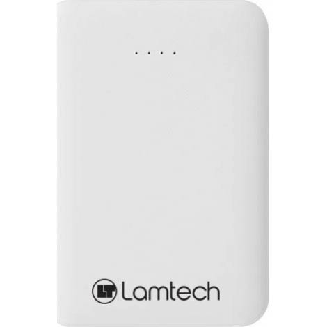 Lamtech Power Bank 5000mAh με 2 Θύρες USB-A Λευκό (LAM021172)