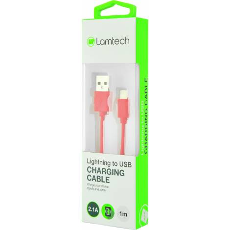 Lamtech Regular USB to Lightning Cable Κόκκινο 1m (LAM445134)