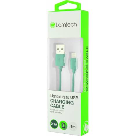 Lamtech Regular USB to Lightning Cable Πράσινο 1m (LAM445158)