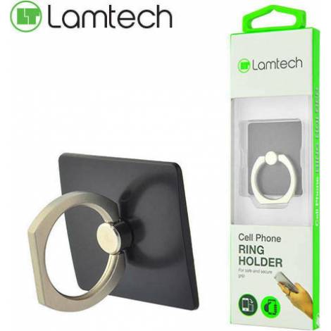 Lamtech Ring Holder Κινητού σε Μαύρο χρώμα (LAM443437)