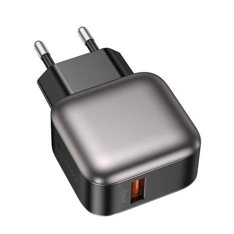 LAMTECH SINGLE USB PORTABLE QC3.0 CHARGER 18W GREY