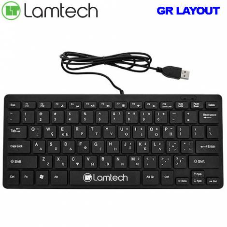 LAMTECH USB MINI KEYBOARD BLACK (LAM081710)