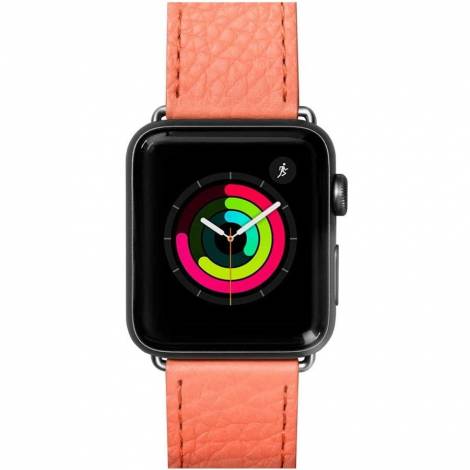 Laut Milano Watch Strap Δερμάτινο λουράκι για Apple Watch Series 1-6 & SE 42/44mm – Coral