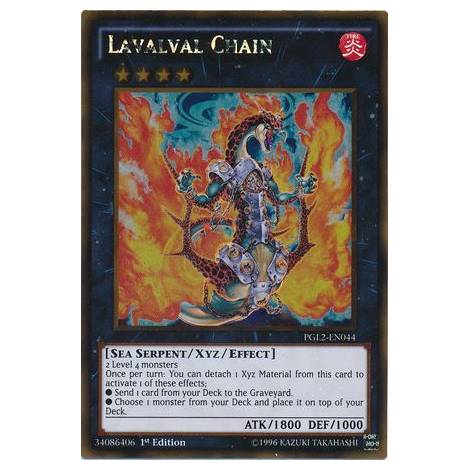 Lavalval Chain - PGL2-EN044 - Gold Rare 1st Edition