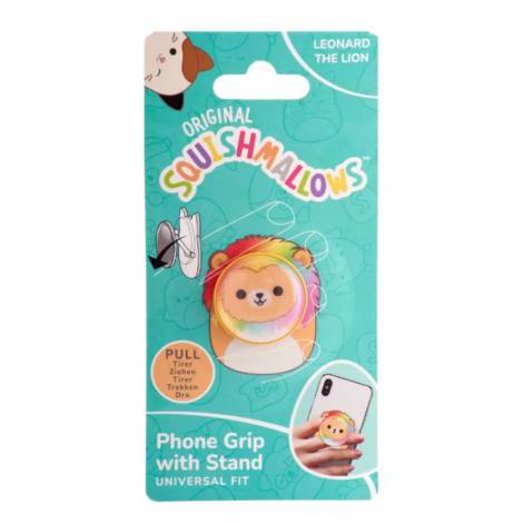 Lazerbuilt Squishmallows Leonard the Lion – Universal Phone Grip & Βάση Στήριξης