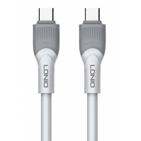 LDNIO καλώδιο USB-C σε USB-C LC601C, 100W PD, 1m, γκρι