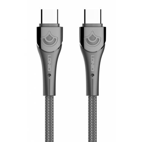 LDNIO καλώδιο USB-C σε USB-C LC861C, 65W PD, 1m, γκρι