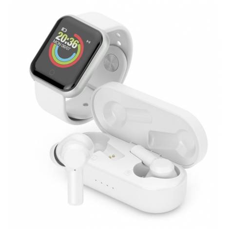LEDWOOD Urban Pack Smartwatch και True Wireless Λευκό LD-URBAN-WHIT