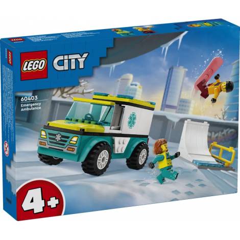 LEGO® City: Emergency Ambulance and Snowboarder (60403)