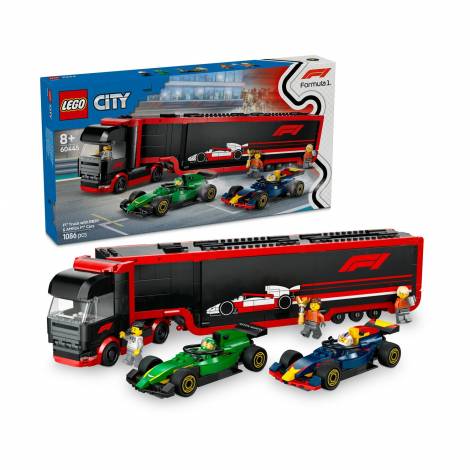 LEGO® City: F1® Truck with RB20 & AMR24 F1® Cars (60445)