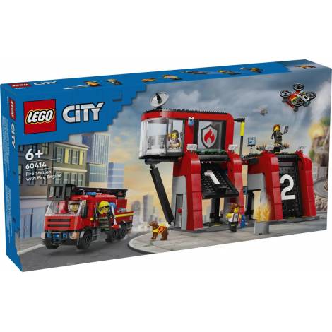 LEGO® City: Fire Station with Fire Truck Playset (60414)