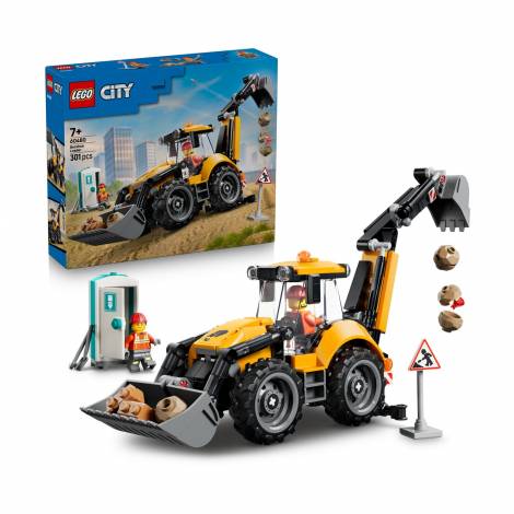 LEGO City Yellow Backhoe Loader (60480)