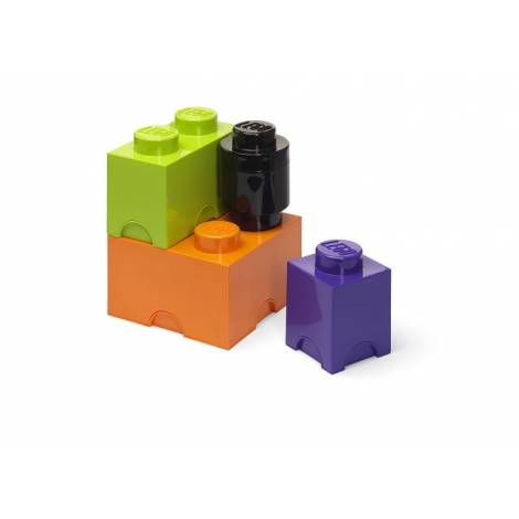 LEGO® ΚΟΥΤΙ ΑΠΟΘΗΚΕΥΣΗΣ ΣΕΤ 4 ΤΜΧ (ΜΑΥΡΟ - ΜΩΒ - ΠΡΑΣΙΝΟ ΑΝΟΙΧΤΟ - ΜΩΒ) - 40150800