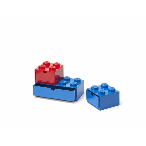 LEGO® ΚΟΥΤΙ ΑΠΟΘΗΚΕΥΣΗΣ ΣΥΡΤΑΡΩΤΟ ΣΕΤ 3 ΤΜΧ (ΚΟΚΚΙΝΟ - ΜΠΛΕ) - 43250800