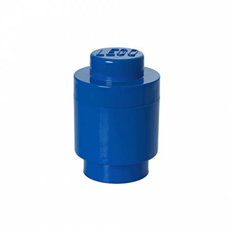 LEGO Storage Brick 1 Round Blue (12.5 x 12.5 x 17.98 cm)