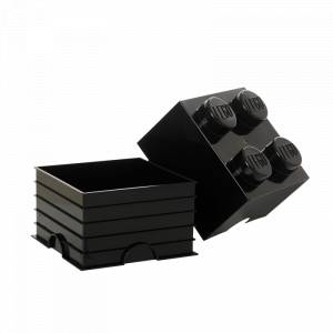 Lego Storage Brick 4 Black (25 x 25 x 18 cm )