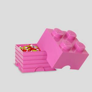 LEGO STORAGE BRICK 4 MEDIUM PINK