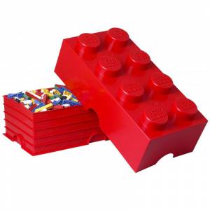 LEGO STORAGE BRICK 8 RED (49.99 x 24.99 x 17.98 cm)