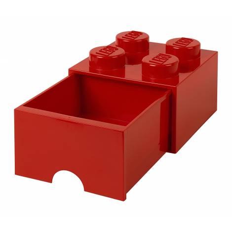LEGO Storage Brick Drawer 4 Bright Red (12.5 x 12.5 x 18 cm)