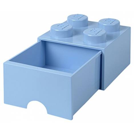 LEGO Storage Brick Drawer 4 Light Royal Blue (12.5 x 12.5 x 18 cm)
