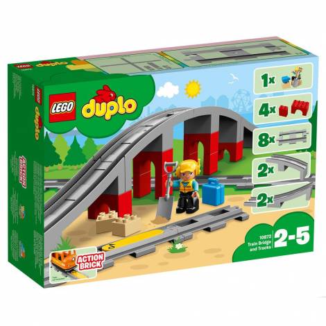 Lego Train Bridge and Tracks (10872)
