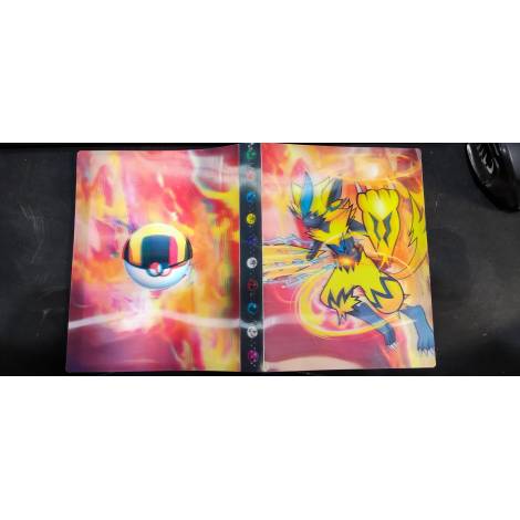 Lenticular Pokemon Album Zeraora and Ultra ball (Holds 240 Cards)