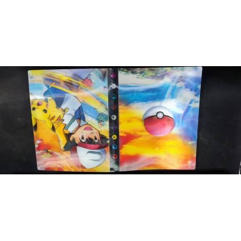 Lenticular Pokemon Album Ash&Pikachu Ho-oh and Poke ball (Holds 240 Cards)