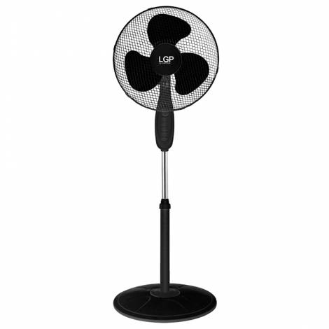 LGP ROUND BASE STAND FAN 16' 40CM 45W WITH TIMER BLACK