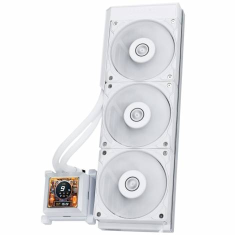 Lian Li HydroShift LCD 360 non RGB fan White - AIO GPU Liquid Cooler