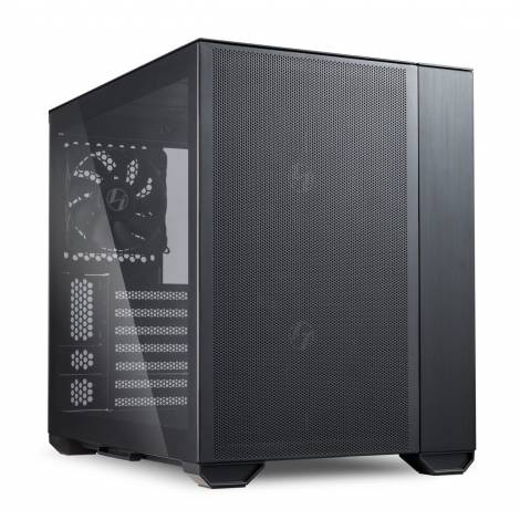 Lian Li O11 AIR MINI Black PC Case ATX / M-ATX with 3 standard Fans (front 120mmx2, rear 120mmx1) Me