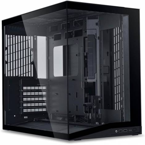 Lian Li O11D Mini V2 BLACK - ATX PC GAMING CASE - IMPROVED AIRFLOW - GPU SUPPORT BRACKET