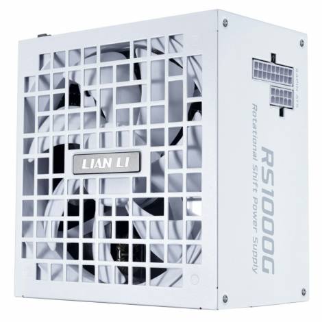 Lian Li RS1000G White - 1000 Watt 80+ Gold PSU - 12V-2x6 Colored Cable - Fully Modular