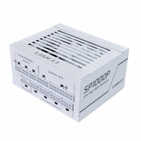 LIAN LI SP0850P White - 850W 80+ Platinum PSU - 10 Years Warranty - 12V-2x6 - Japanese Capacitors
