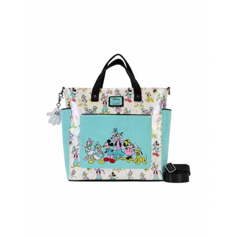 Loungefly Disney 100th: Mickey  Friends Classic AOP Convertible Tote Bag (WDTB2889)