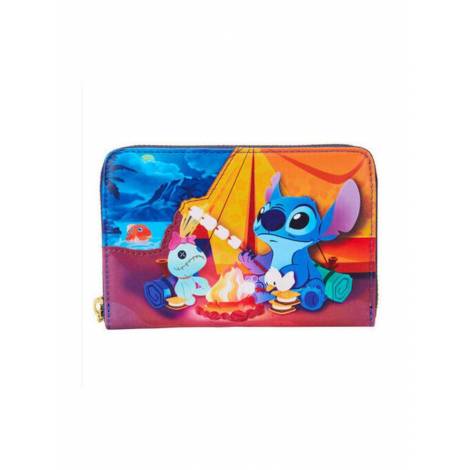 Loungefly Disney: Lilo  Stitch - Camping Cuties Zip Around Wallet (WDWA3065)