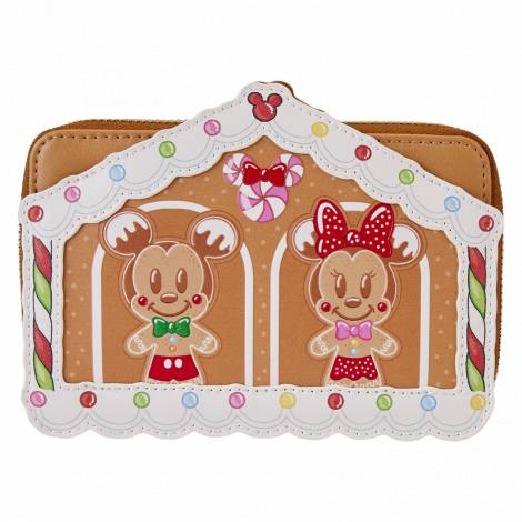 Loungefly Disney: Mickey and Friends - Gingerbread House Zip Around Wallet (WDWA2877)