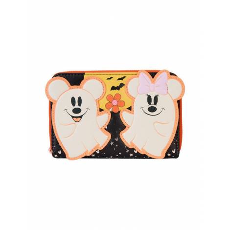 Loungefly Disney: Mickey  Friends - Halloween (Glows in the Dark) Zip Around Wallet (WDWA3108)