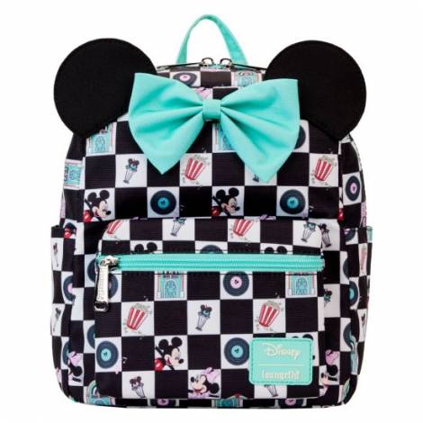 Loungefly Disney: Mickey  Minnie - Date Night Diner Aop Nylon Mini Backpack (WDBK3463)